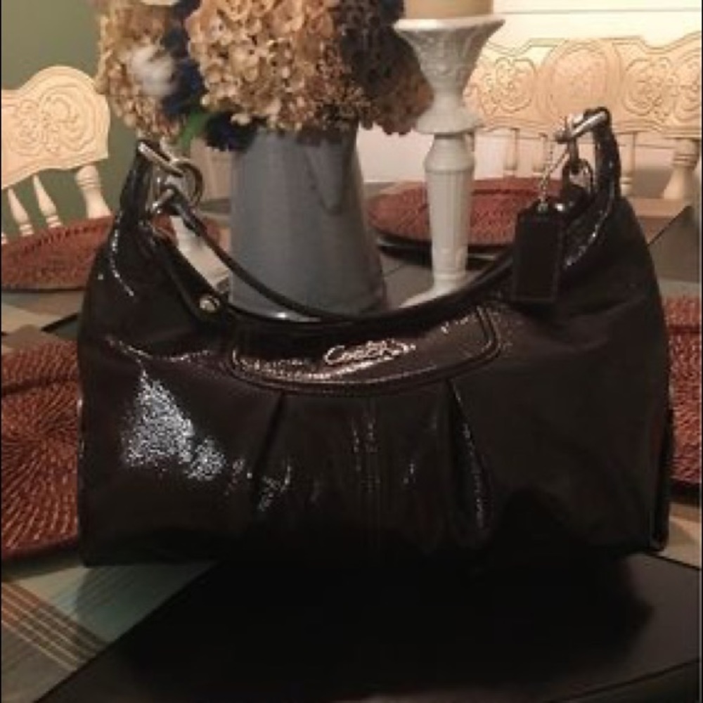 Coach patent leather handbag